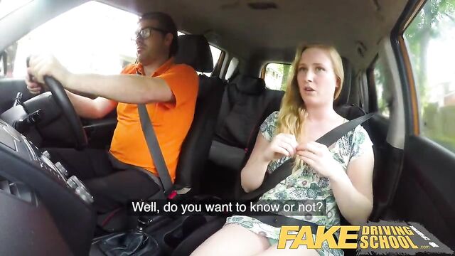 Fake Driving School Ex learner Satine Sparks arse spanked re