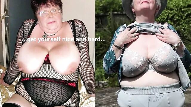 Huge Granny Tits Jerk Off Challenge To The Beat #4