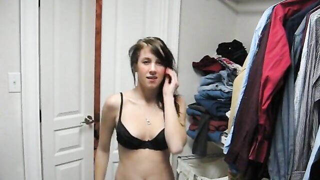 Cute Girl Stripping (with actual audio) 2 of 2