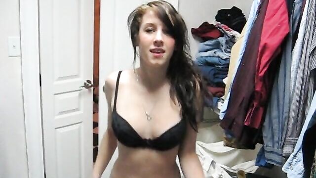 Cute Girl Stripping (with actual audio) 2 of 2