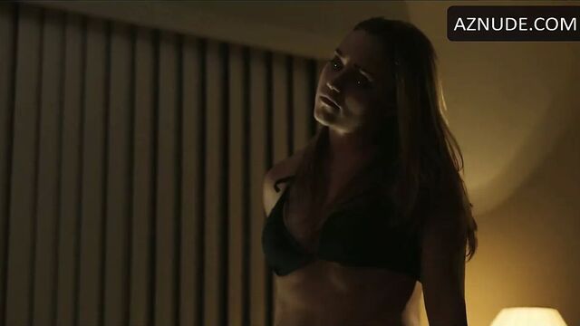 Alice Kremelberg from 2014 movie in black satin panty