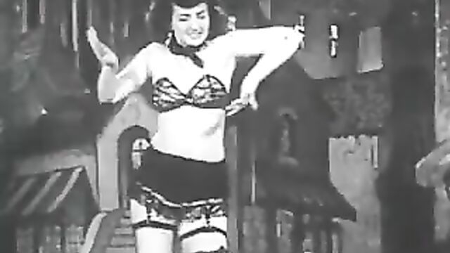 Dancing Teen to Shows Her Lingerie (1950s Vintage)