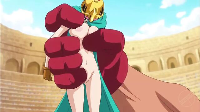 ONE PIECE edited ecchi moment from anime Rebecca - colosseum