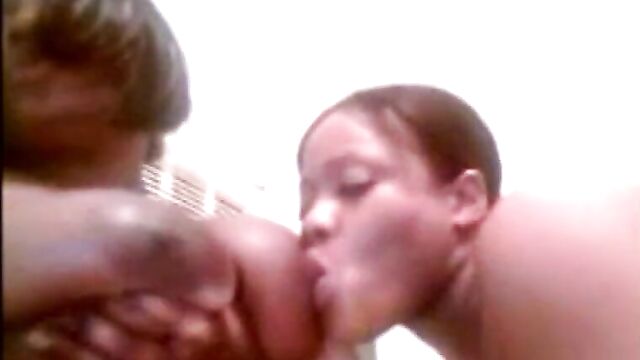 Ebony Lesbian Suck Huge Natural Titty Of Her Friend