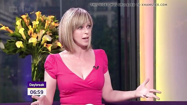 Kate Garraway, Low Cut Dress And Cleavage