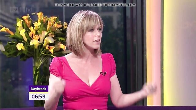 Kate Garraway, Low Cut Dress And Cleavage