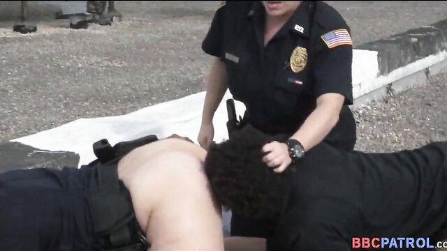 A big black dick for white female cops