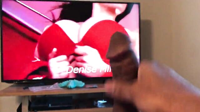 Denise Milani Big Tits Jerk Off Tribute