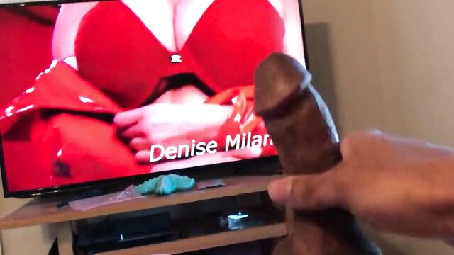 Denise Milani Big Tits Jerk Off Tribute