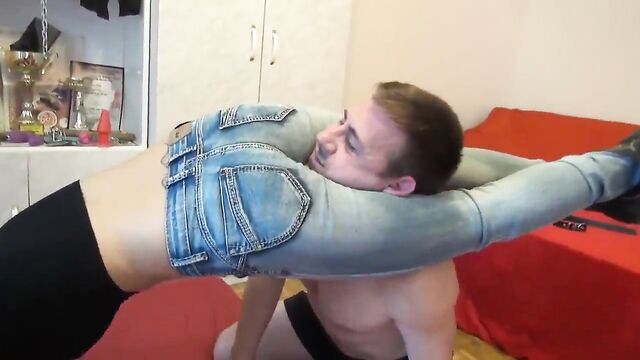 jeans headscissors