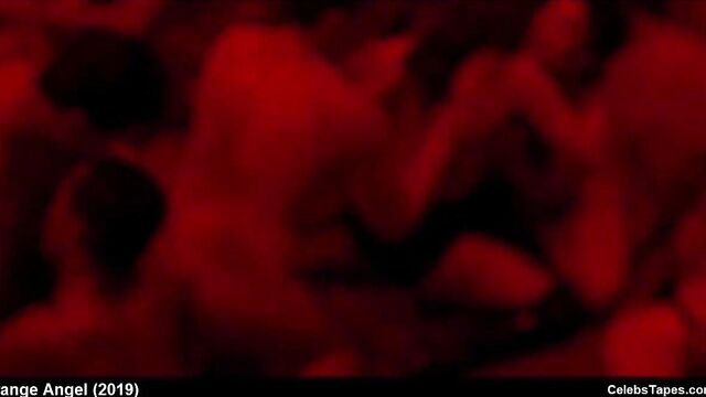 Bella Heathcote & Laine Neil nude & hot group orgy in movie