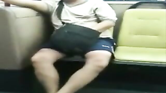 self recorded bus wank