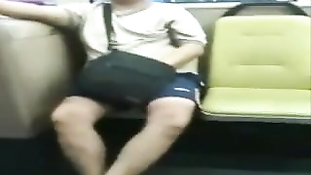 self recorded bus wank