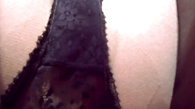 Retro Black Lace Panties