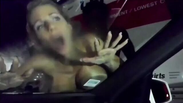 Hotwife Pounded Against Windscreen by BBC