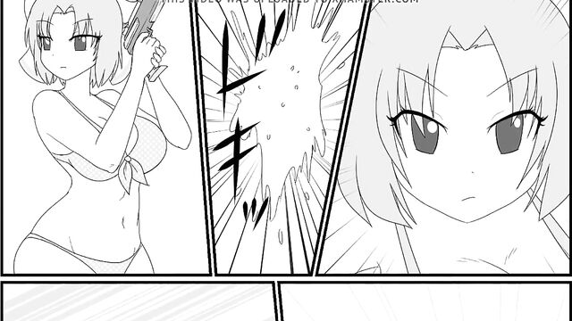 Prggo beach splash - Pregancy hentai fight expansion comic