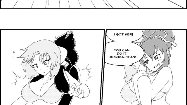 Prggo beach splash - Pregancy hentai fight expansion comic