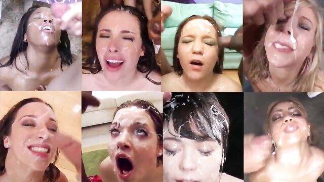 Multi Screen Bukkake Compilation