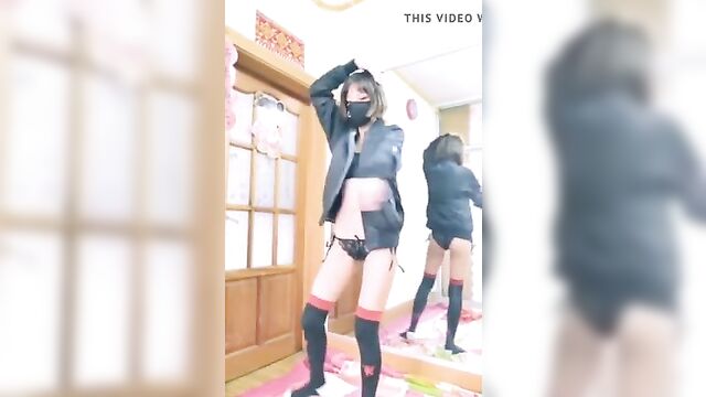 Chinese cum target dances and gets naked 6
