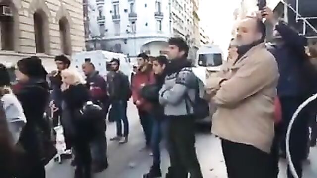 Nude women protest in Argentina -colour version