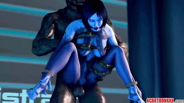 Round ass Cortana getting pussy hammered well