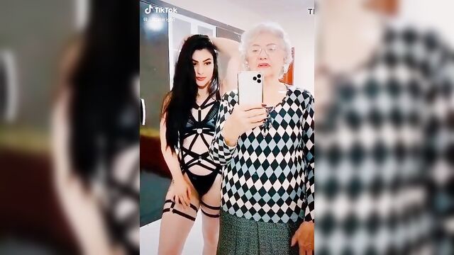 Hot granny on tiktok