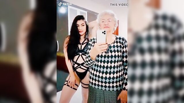 Hot granny on tiktok