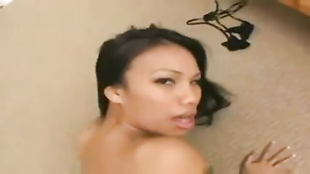 Asian slut Lucy Thai gets ass fucked by big black cock