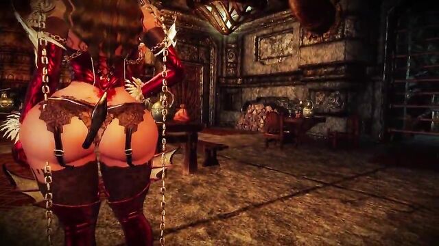 Skyrim Big Ass Succubus Bunny Girls Maids Spanking