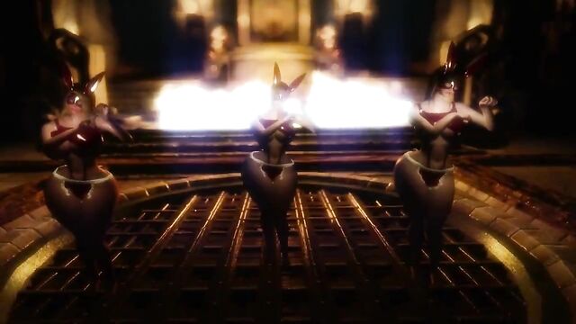 Skyrim Big Ass Succubus Bunny Girls Maids Spanking