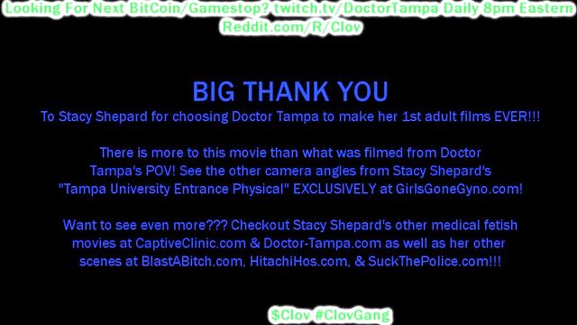 $CLOV Become Doctor Tampa & Give Stacy Shepard A Gyno Exam!