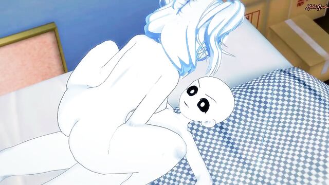 Sans fucks female Sans and cums inside her. Undertale Hentai