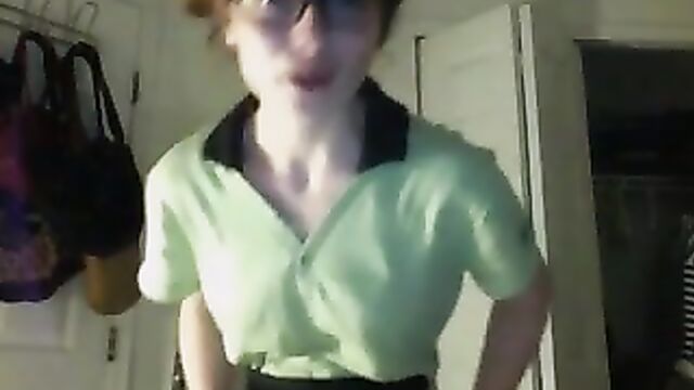 Our Lovers Nerdy Working Girl Striptease