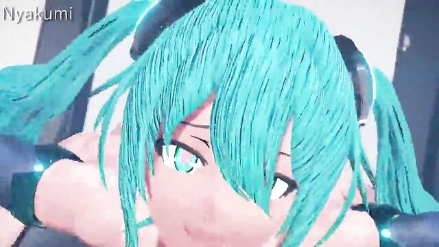 Hatsune Miku Fucked by a Huge Futanari Cock