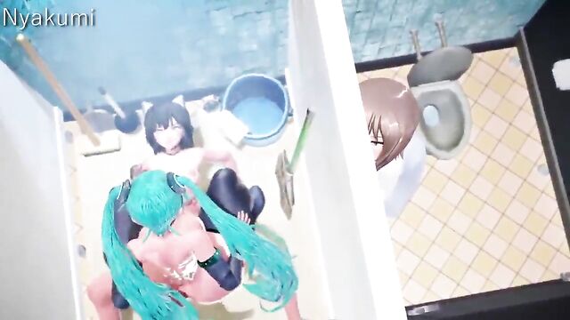 Hatsune Miku Fucked by a Huge Futanari Cock