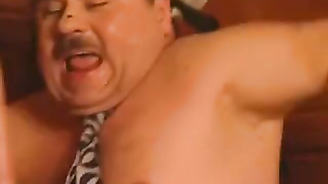 Fat man fuck two russian prostitutes in sauna