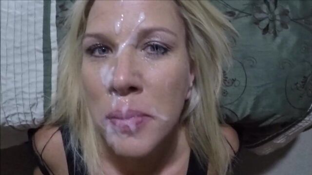 Cum facial for my wife