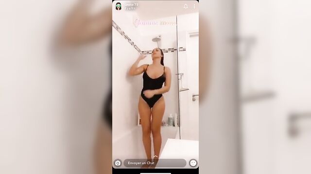 LEANA TV, REALITY, SHOWER, SEXY SNAP, BIG BOOBS AND BIG ASS