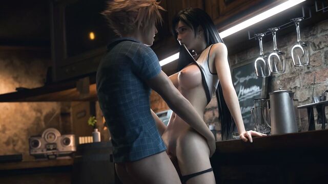 Tifa Lockhart And Cloud Strife - Seventh Heaven