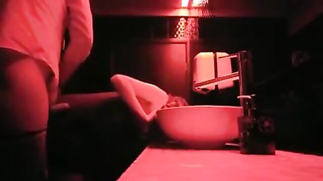 Girl Roughly Fucked In The Bar's Bathroom