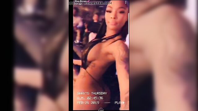 Shay Brown Showing Off and Twerking