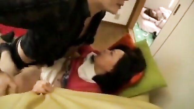 Japanese Granny gets a creampie