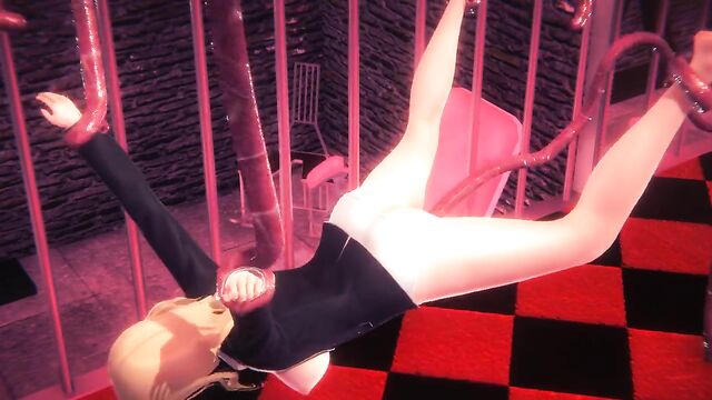 Hentai Uncensored - Nagisa Sex With Tentacl.es in BSDM room