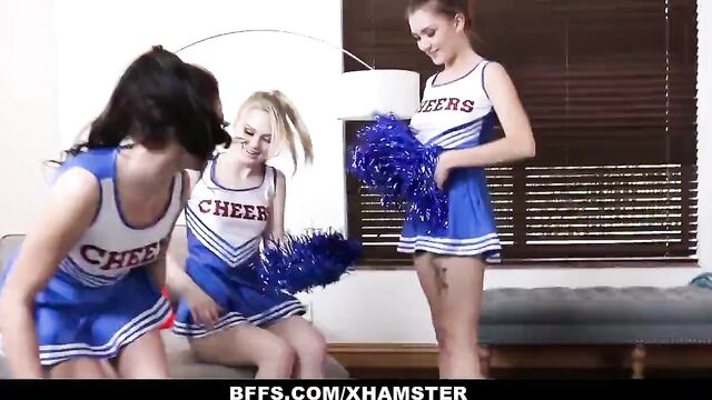 BFFS - Hot Cheer Babes Suck & Fuck Coach