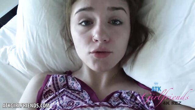 Rosalyn Sphinx wakes up and wants a creampie. POV 1-2