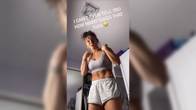 Jade Chynoweth with pokie nipples in her underwear