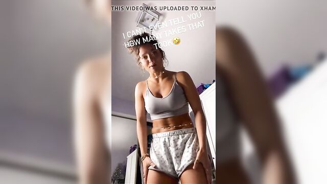 Jade Chynoweth with pokie nipples in her underwear