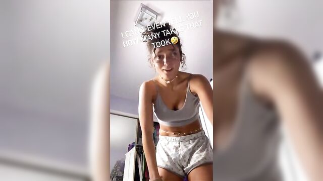 Jade Chynoweth with pokie nipples in her underwear