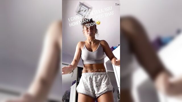 Jade Chynoweth with pokie nipples in her underwear