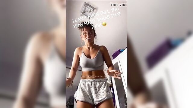 Jade Chynoweth with pokie nipples in her underwear